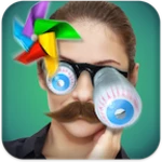 funny face animation android application logo